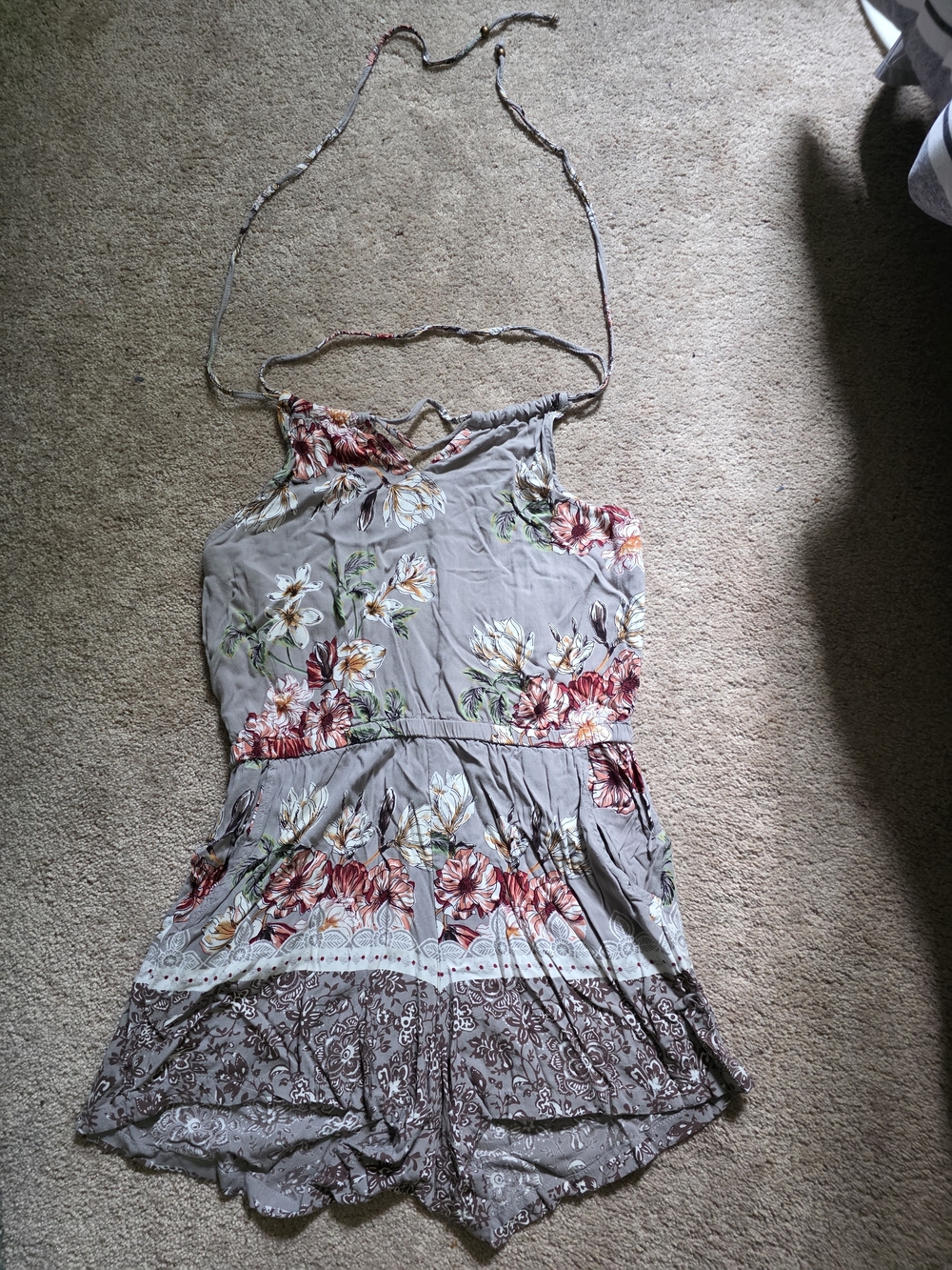 Floral Halter Romper